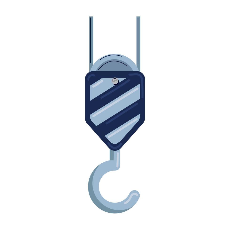 crane hook hanging vector