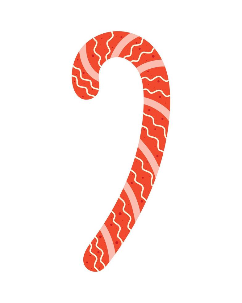christmas sweet cane vector