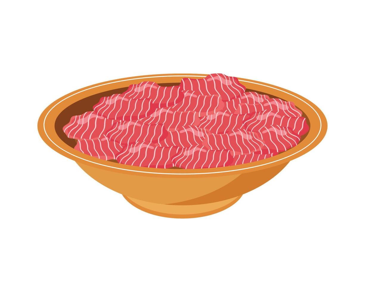dish with caviar vector