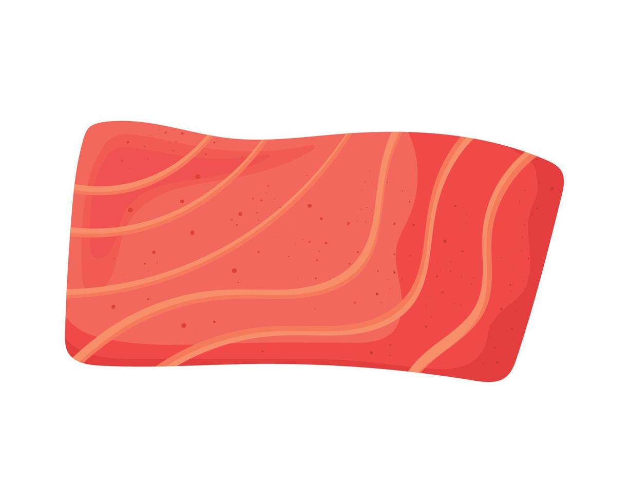 fresh salmon protein menu vector