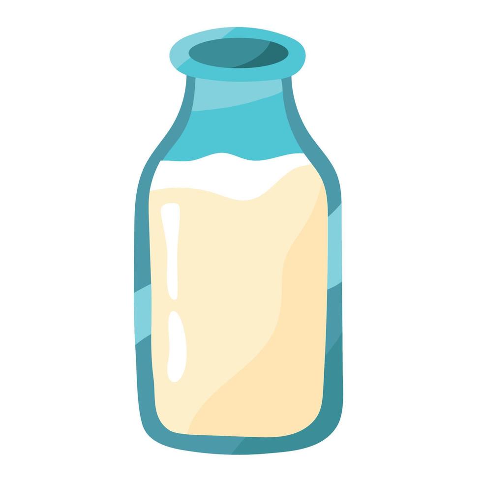 milk bottle dairy product vector