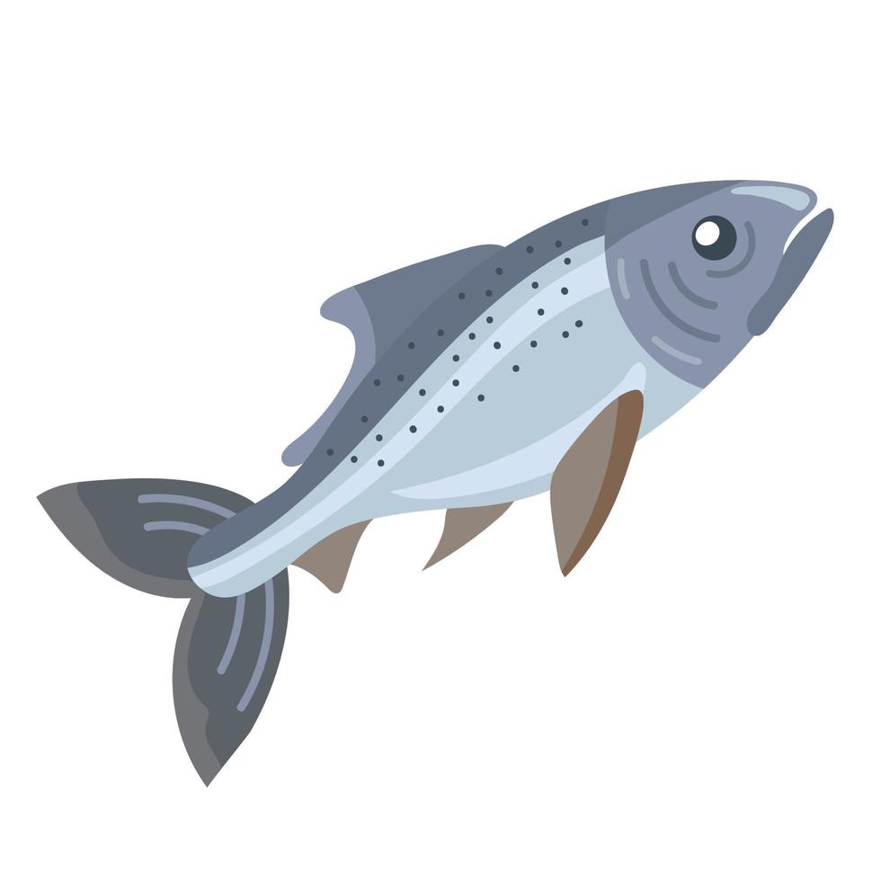 fresh fish seafood vector