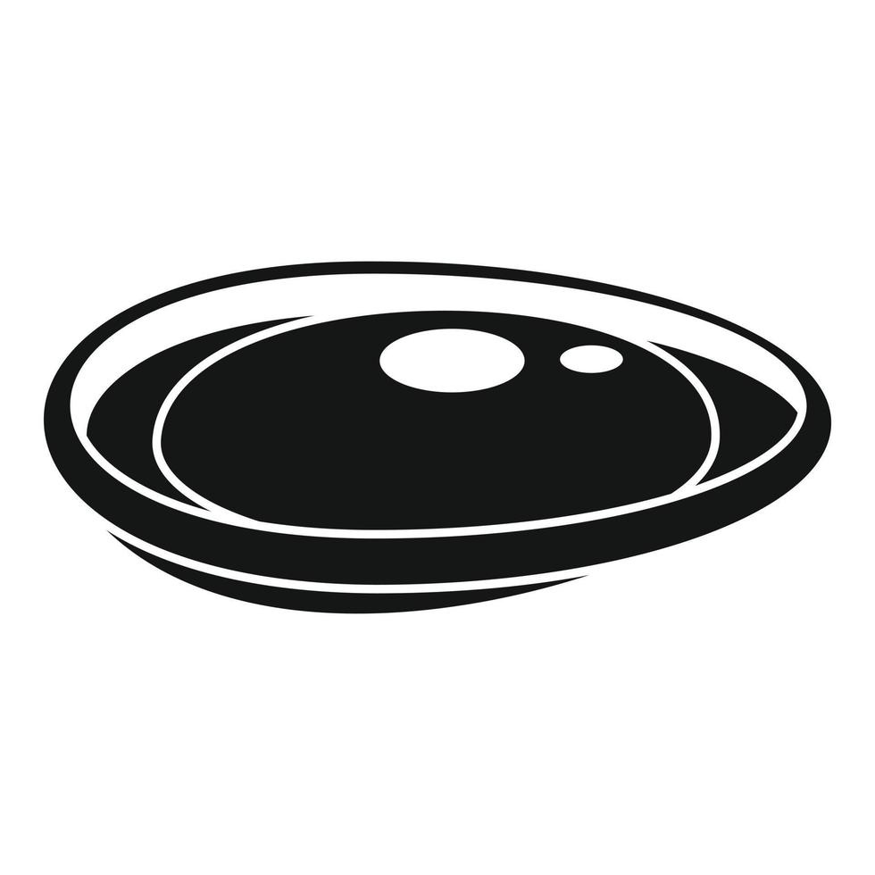 Mussels icon, simple style vector