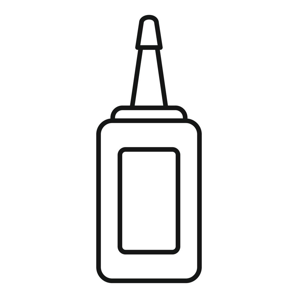 Mustard bottle icon, outline style vector
