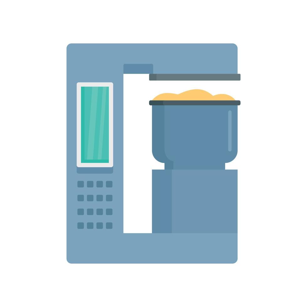 Factory bakery equipment icon, flat style vector