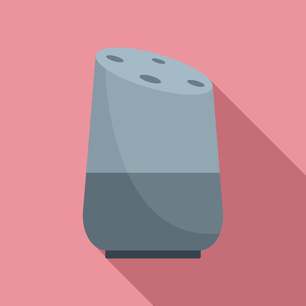 Future smart speaker icon, flat style vector