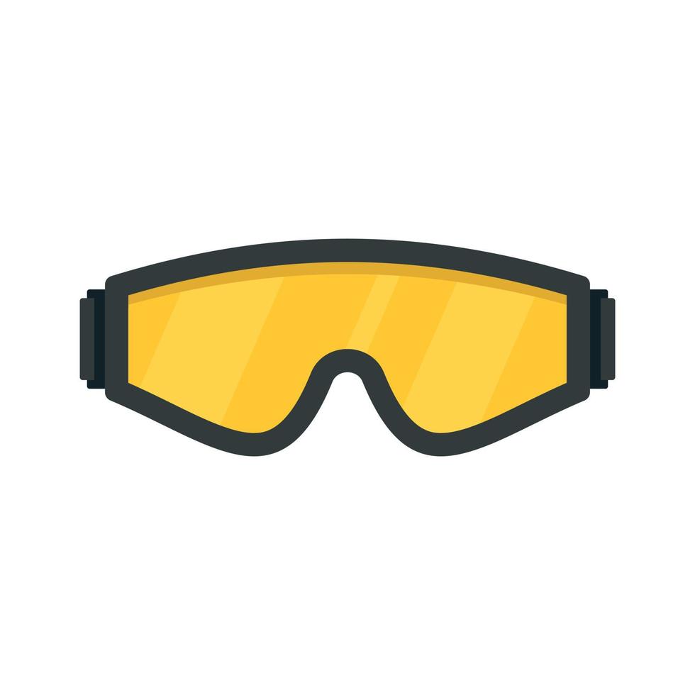 Safety glasses icon, flat style vector