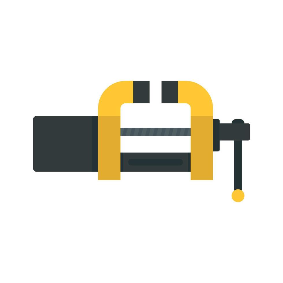 Garage vice icon, flat style vector
