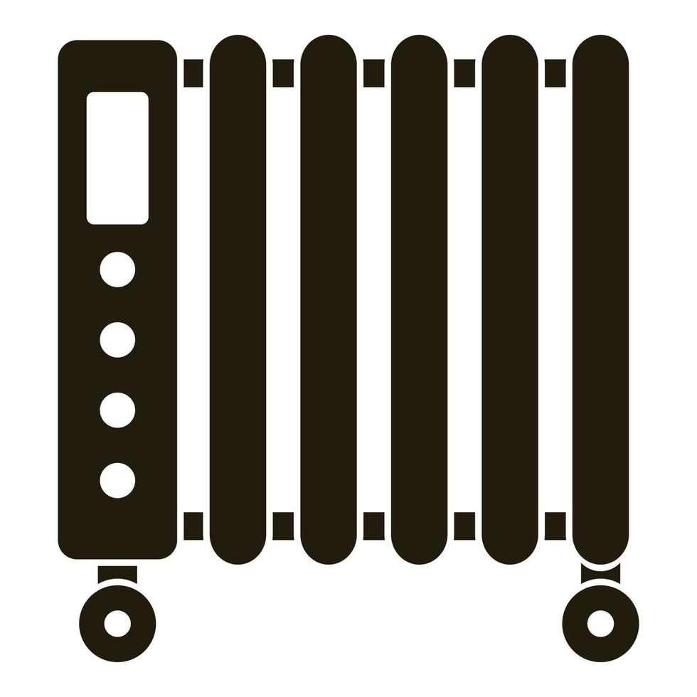 Home heater icon, simple style vector