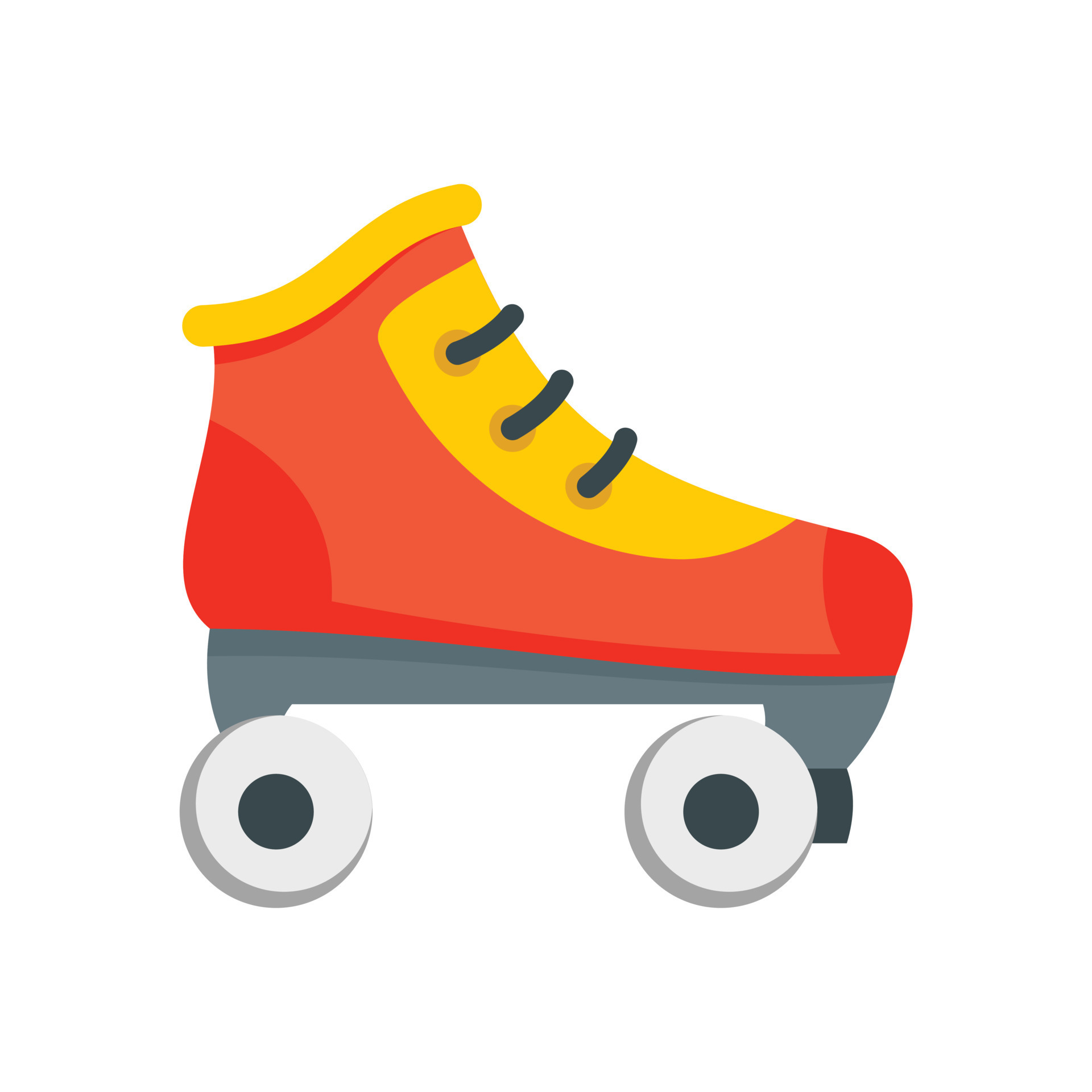 Roller skates icon, flat style 14481034 Vector Art at Vecteezy