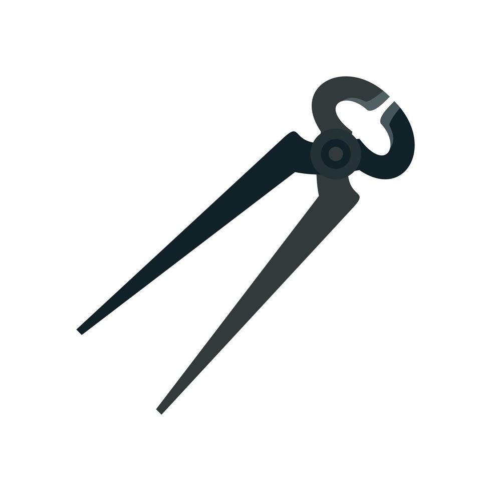 Pliers icon, flat style vector