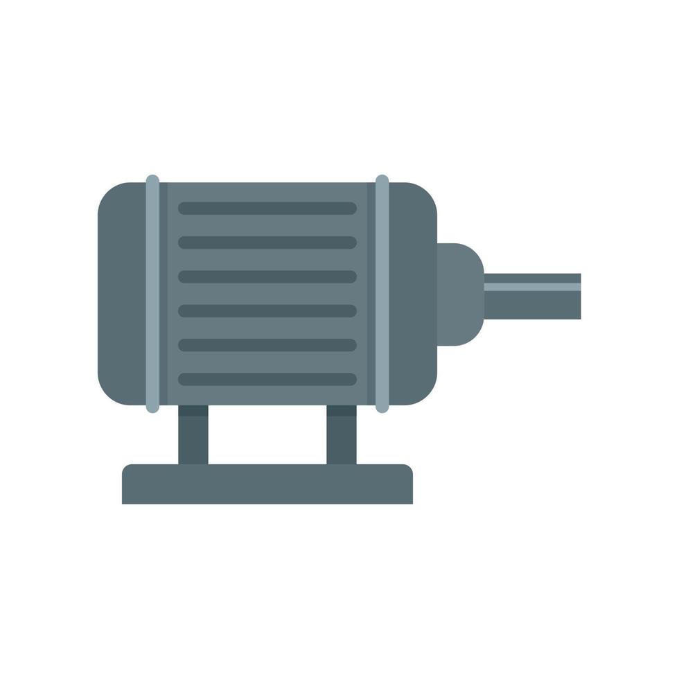 Motor pump irrigation icon, flat style vector