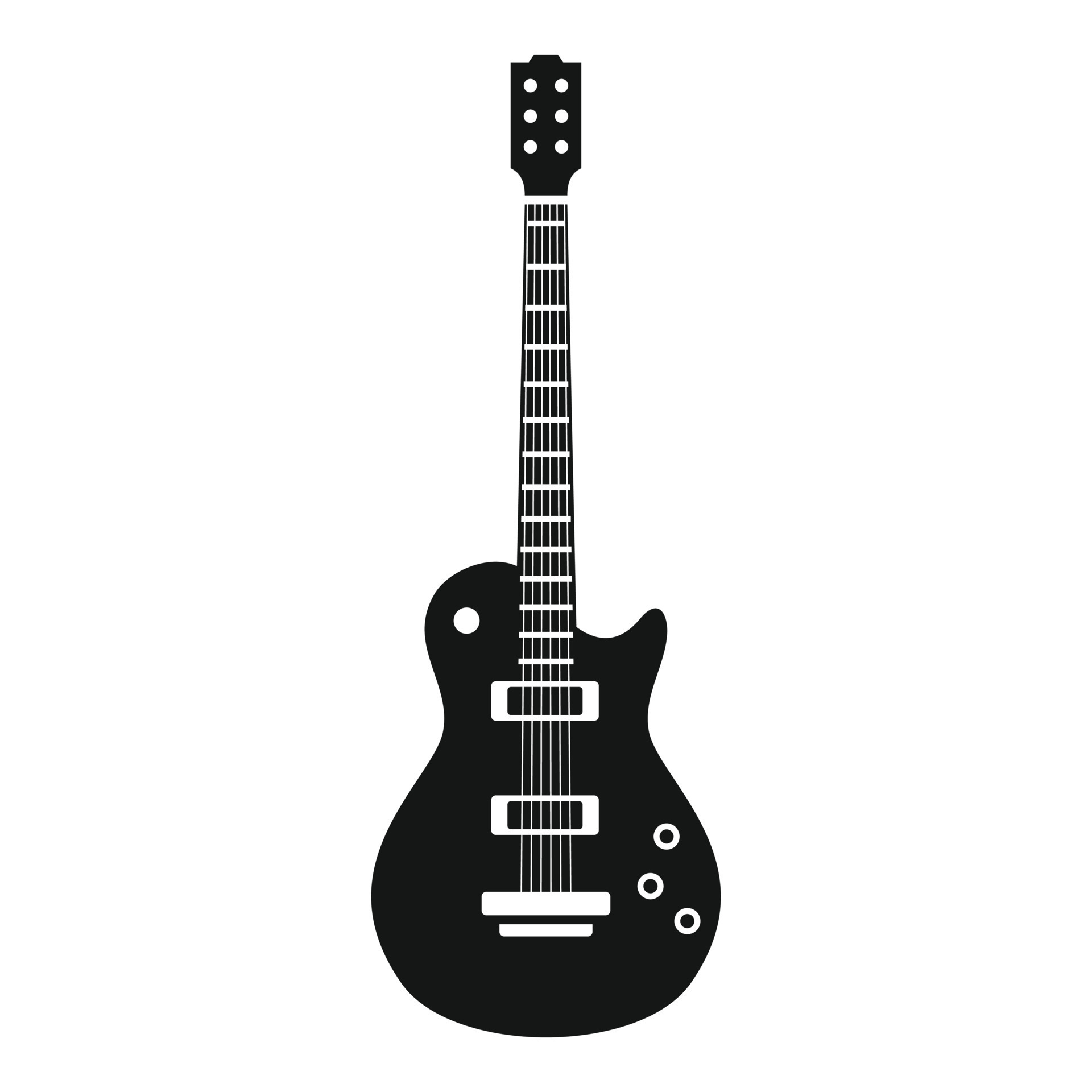 Retro guitar icon, simple style 14481195 Vector Art at Vecteezy