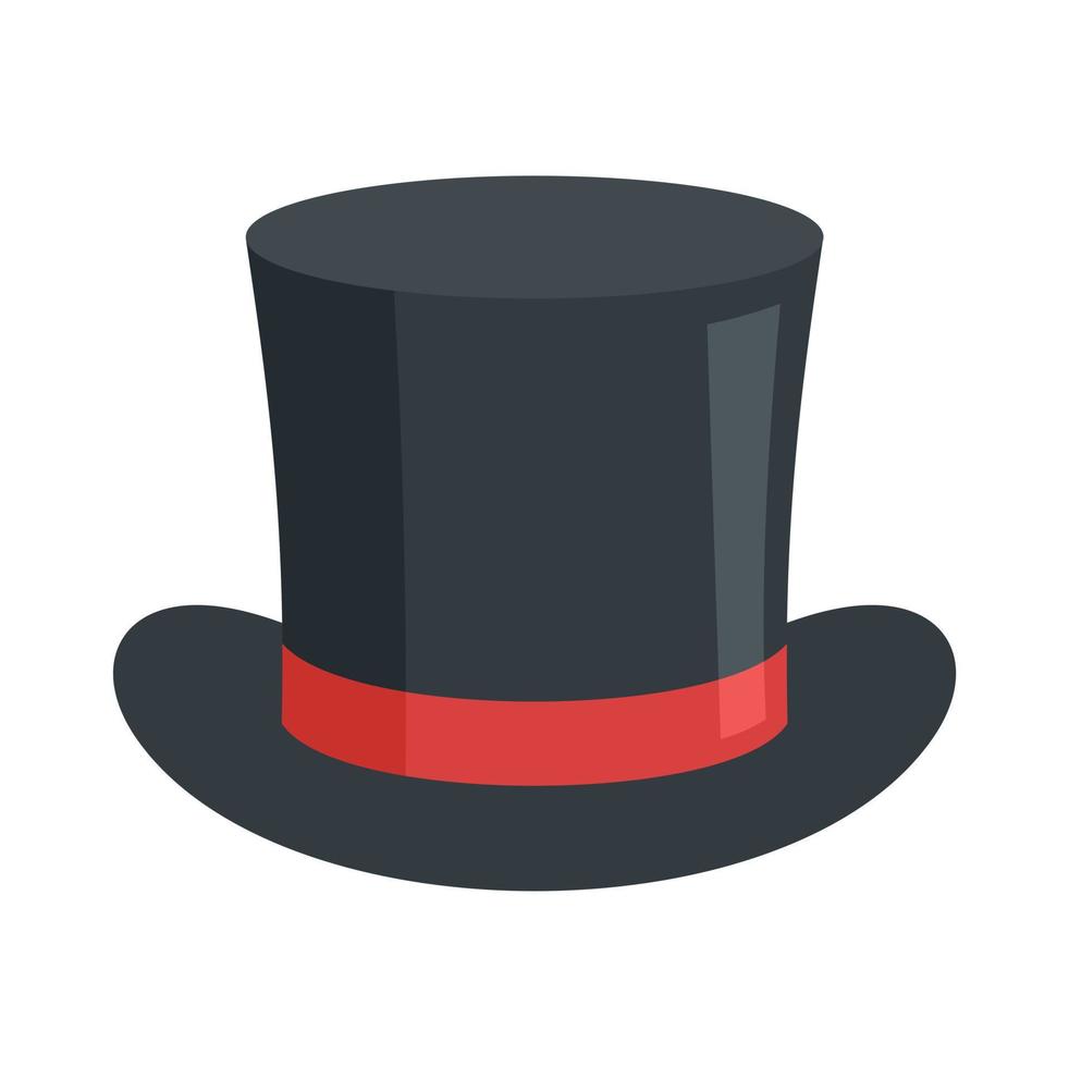 Magic hat icon, flat style vector