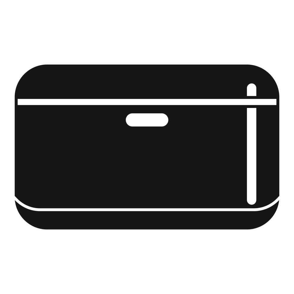 Home smart speaker icon, simple style vector