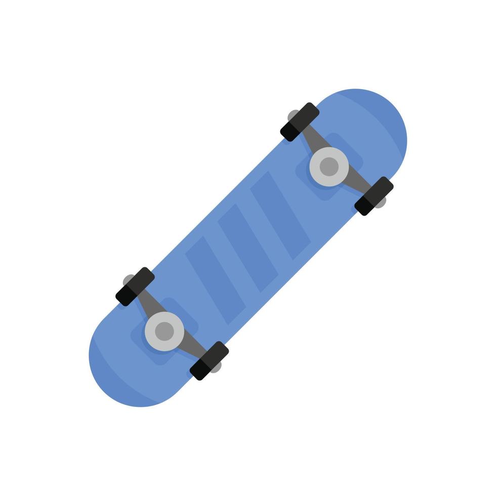 Trick skateboard icon, flat style vector