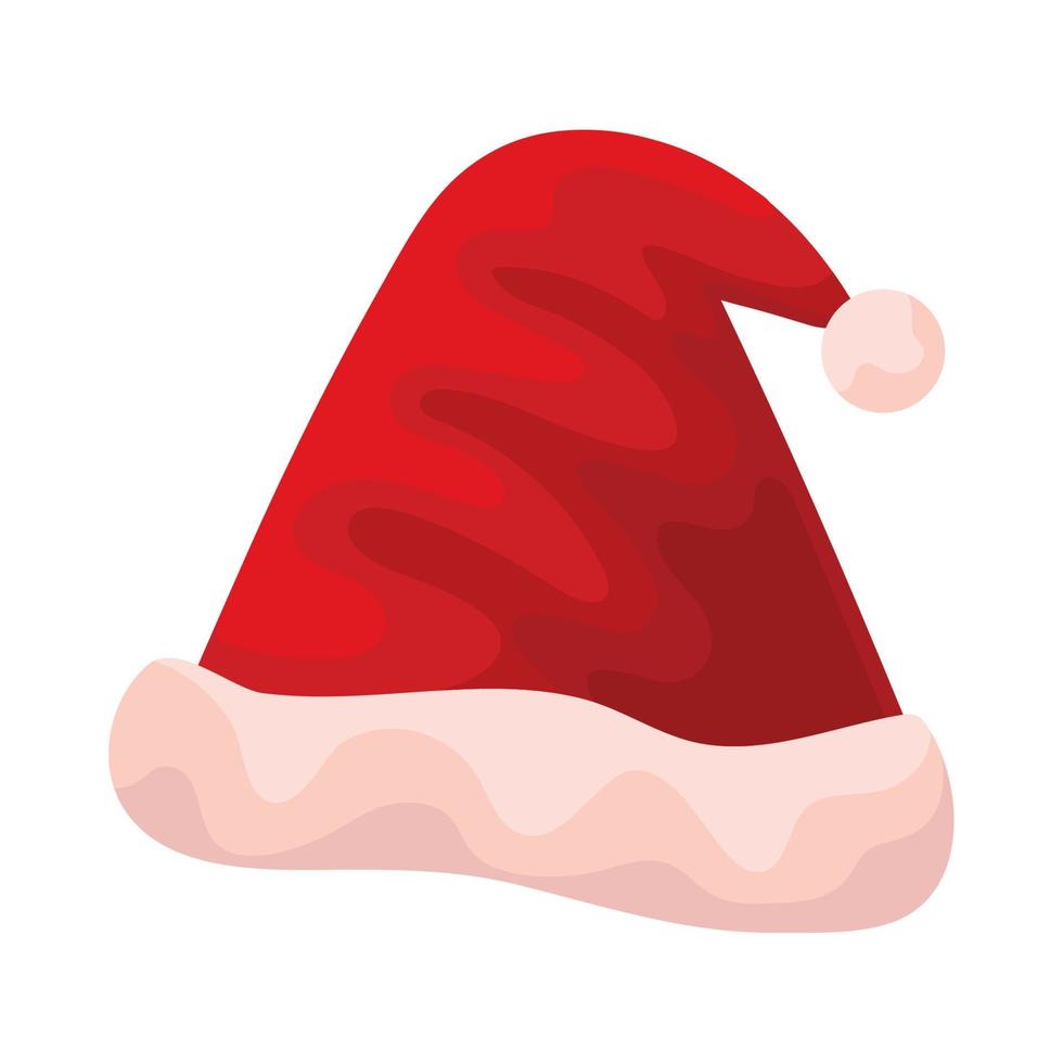 merry christmas santa hat vector