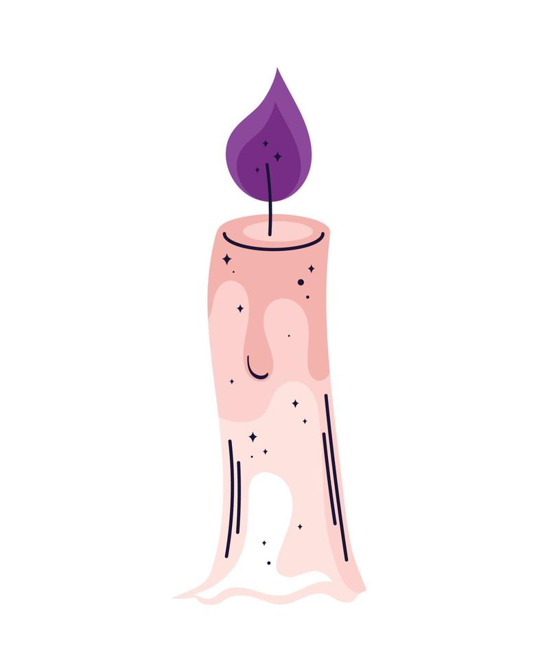 spa pink candle wax vector