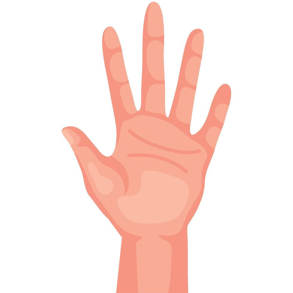 hand human stoping vector