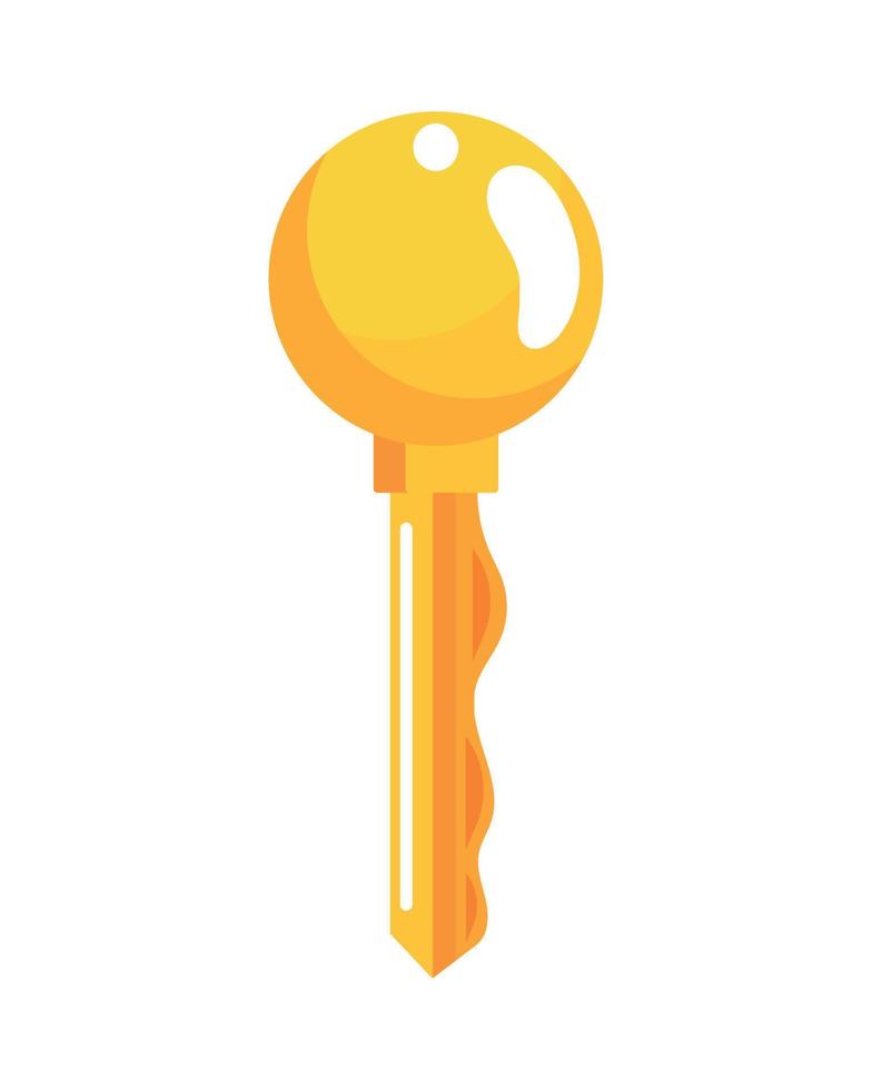 golden key door vector