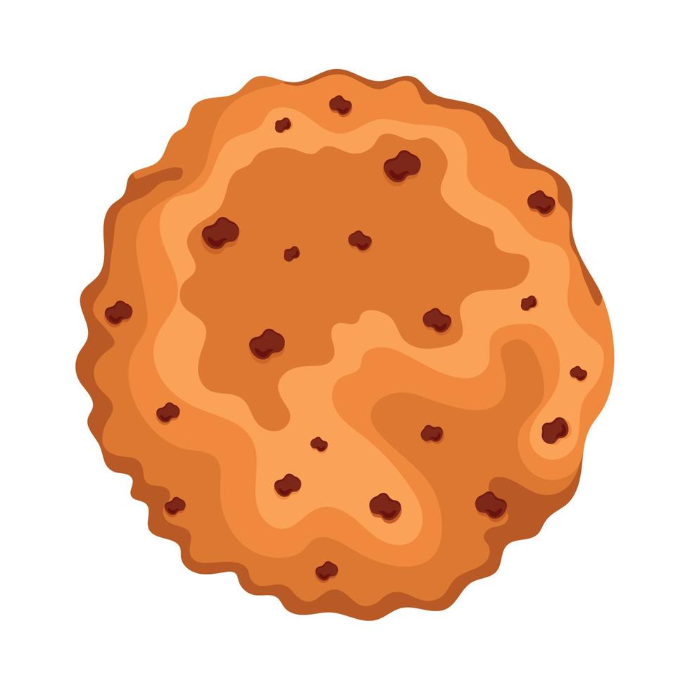 delicious sweet cookie vector