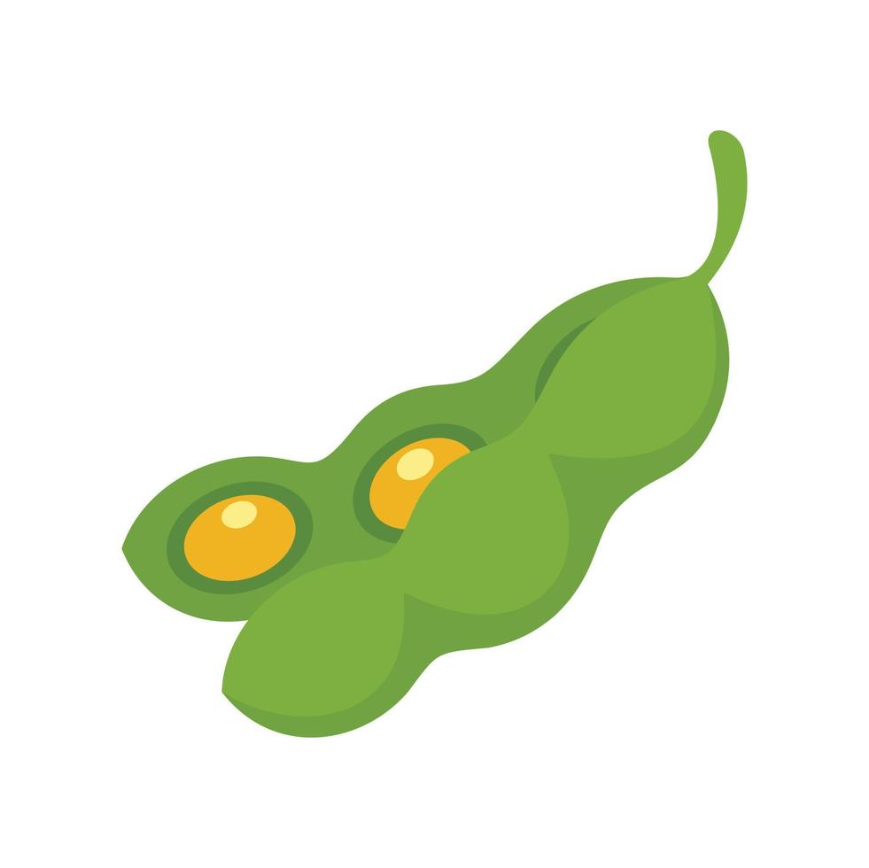 Beans icon, flat style vector