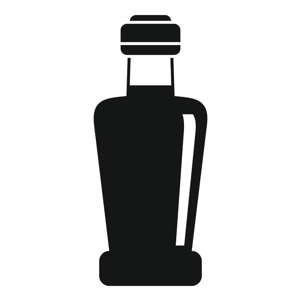 icono de botella de vinagre, estilo simple vector