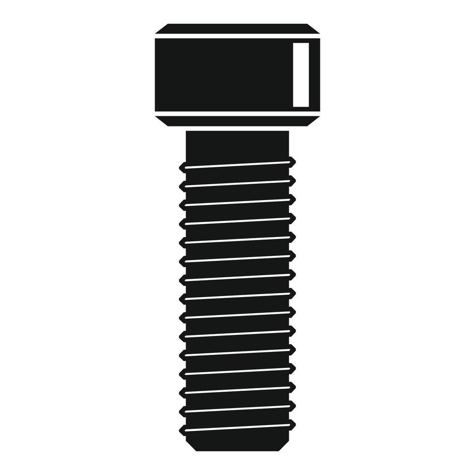 Bolt icon, simple style vector