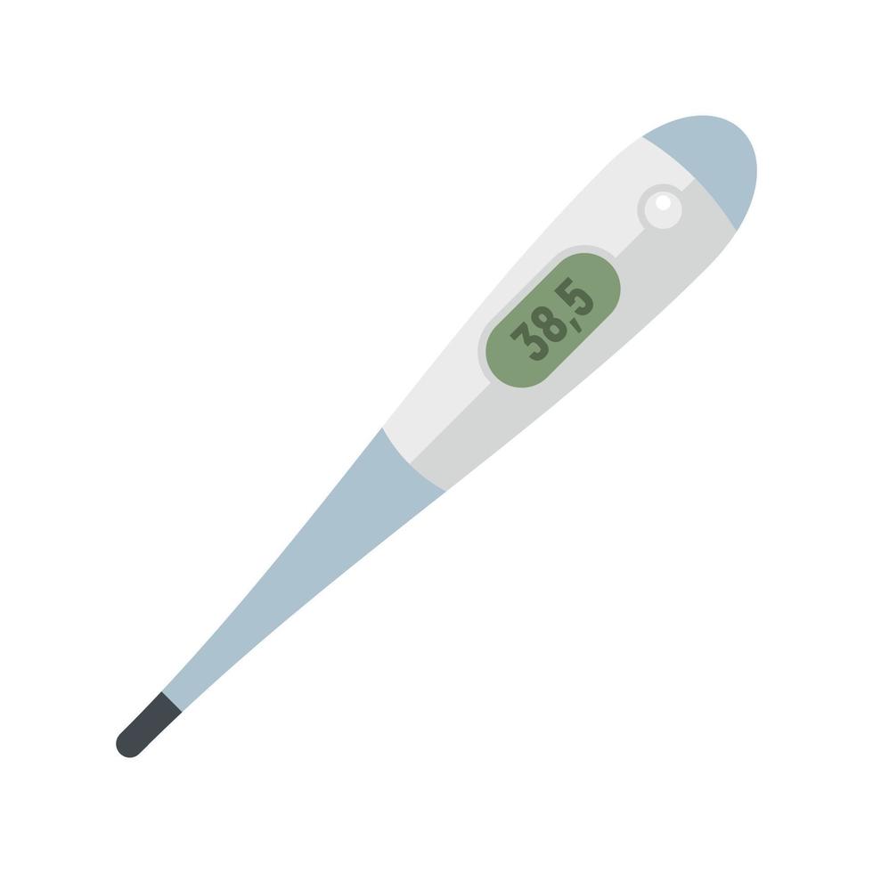 Electronic thermometer icon, flat style vector