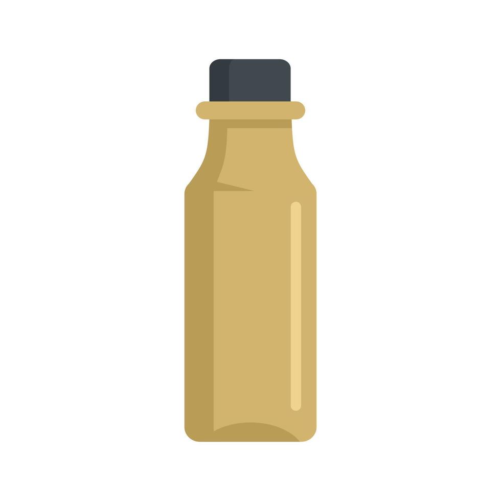 icono de botella de jarabe médico, estilo plano vector