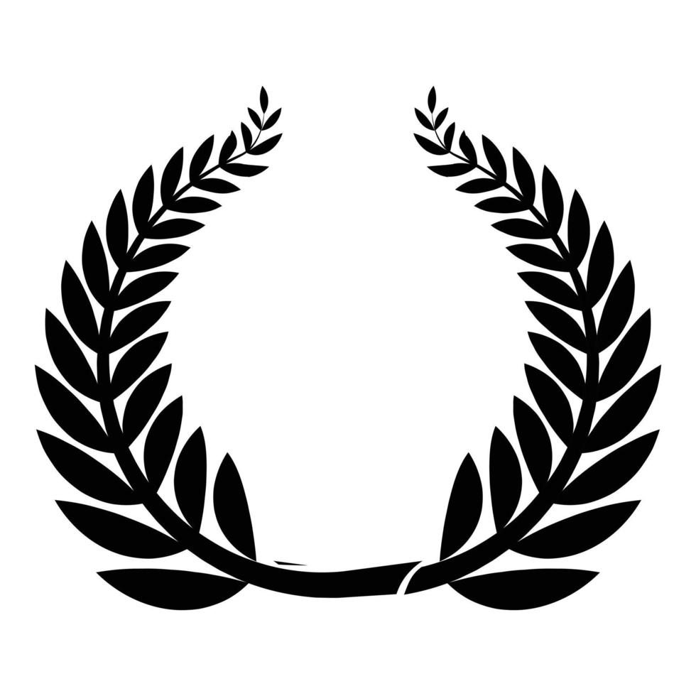 Sport wreath icon, simple style vector