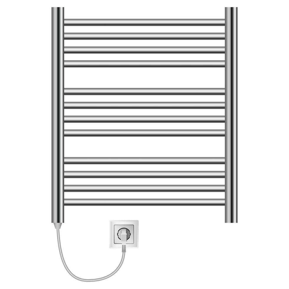 Domestic heater mockup, realistic style vector