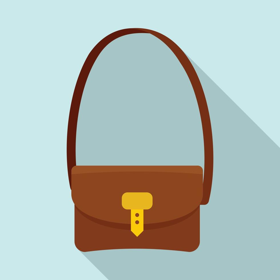 Hunter bag icon, flat style vector