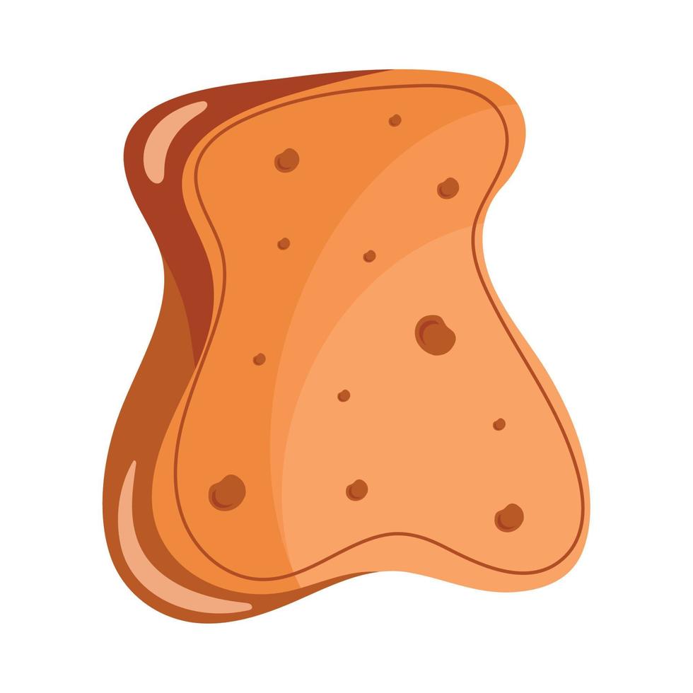 fresh bread toast vector