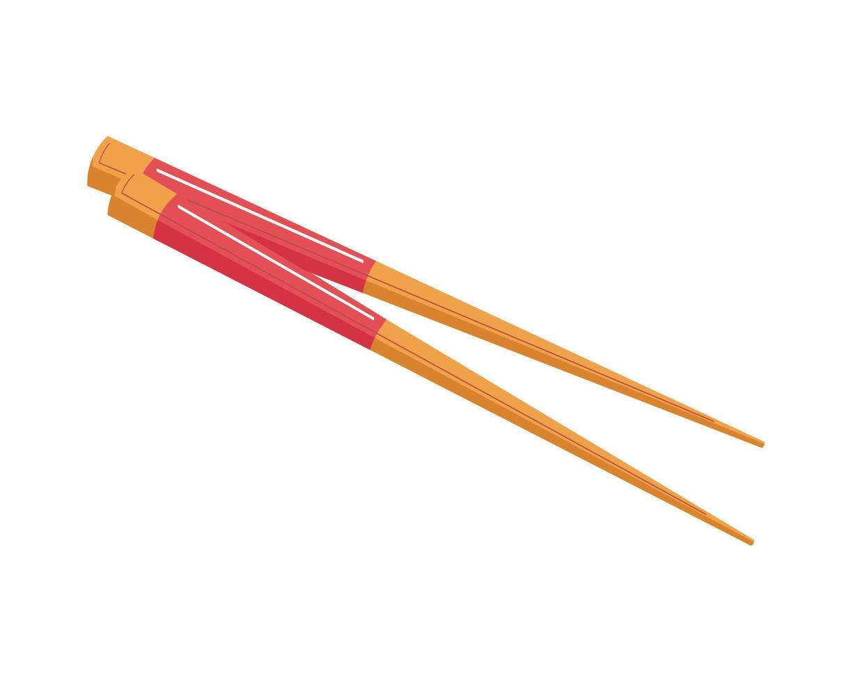 chopsticks asian cutlery vector