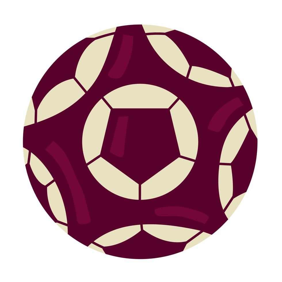 purple soccer sport balloon vector