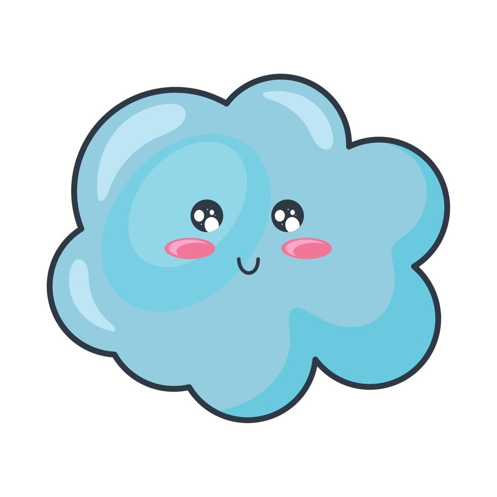 cute cloud kawaii 14482060 Vector Art at Vecteezy