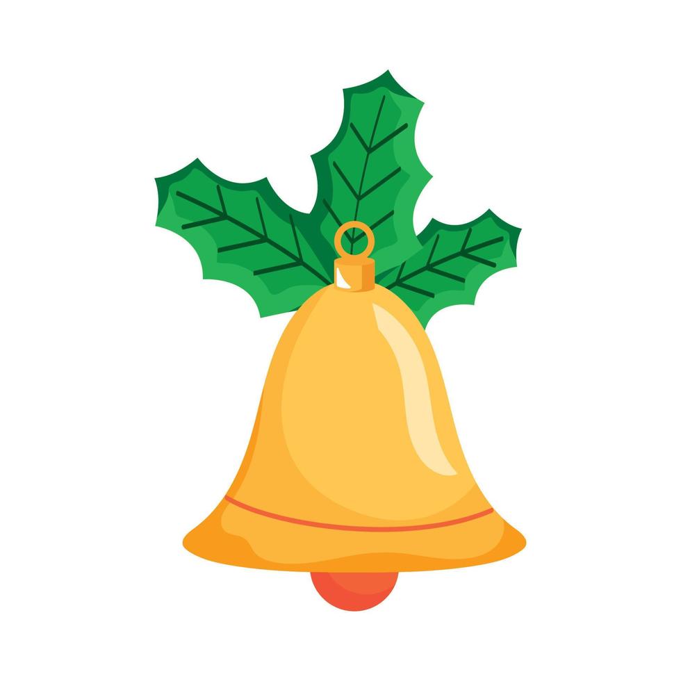 merry christmas bell vector