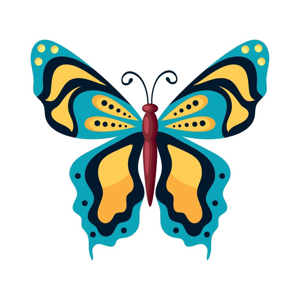 beauty butterfly insect flying vector