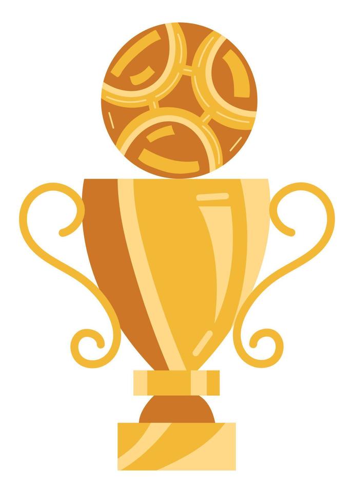soccer championship trophy cup vector