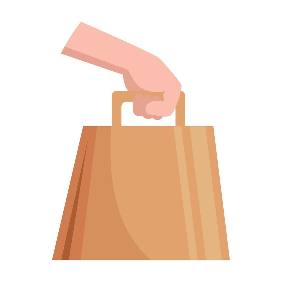 paper shopping bag vector