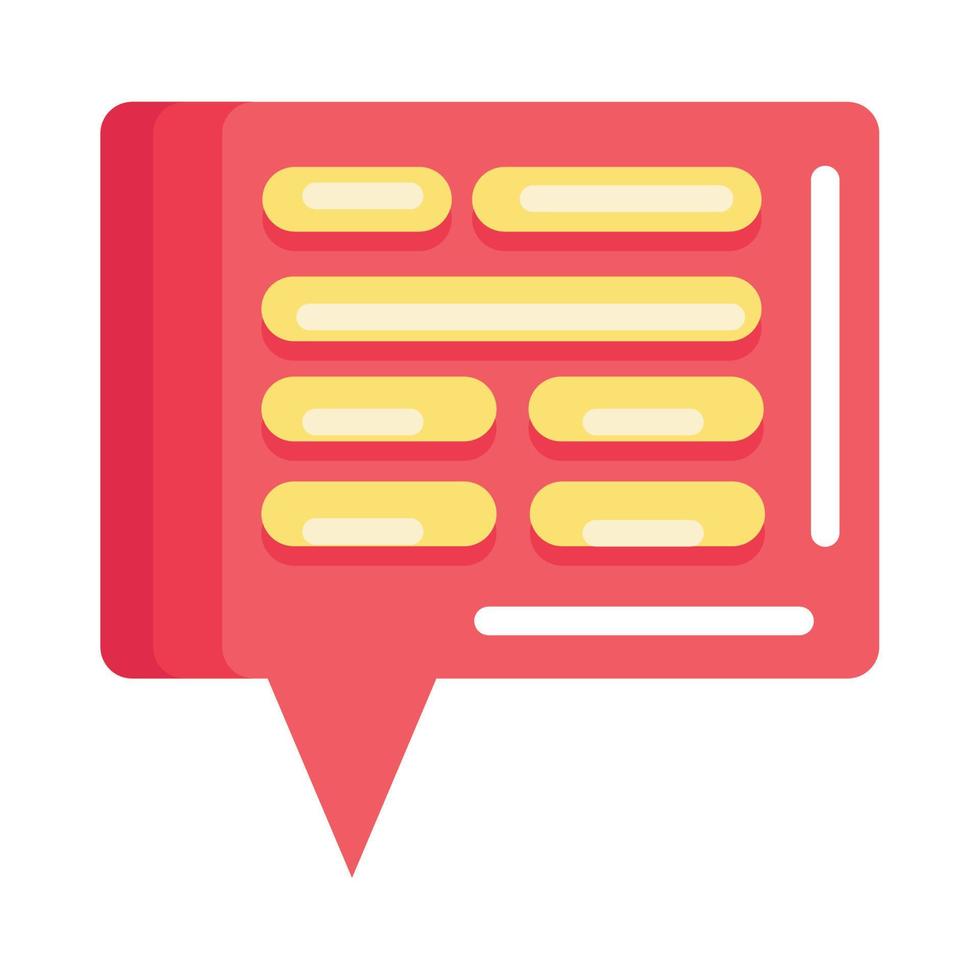 speech bubble message vector