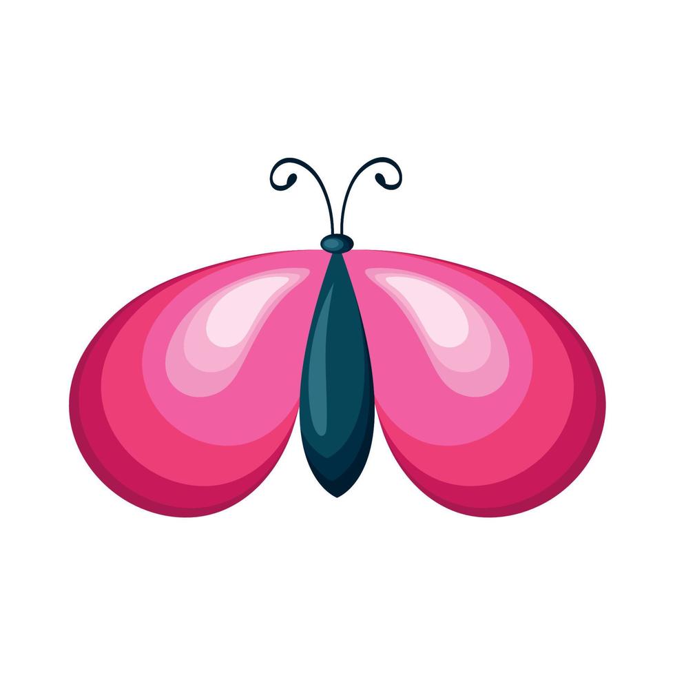 polilla rosa insecto animal vector