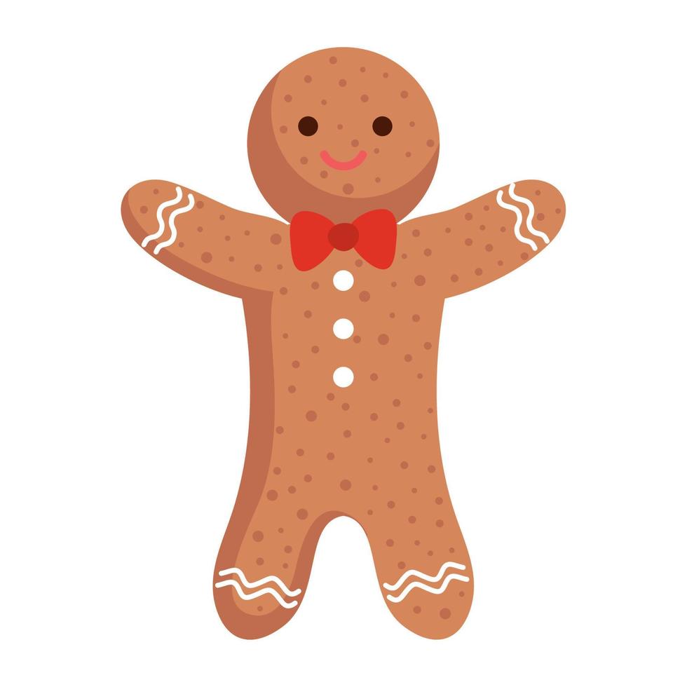 christmas ginger cookie vector