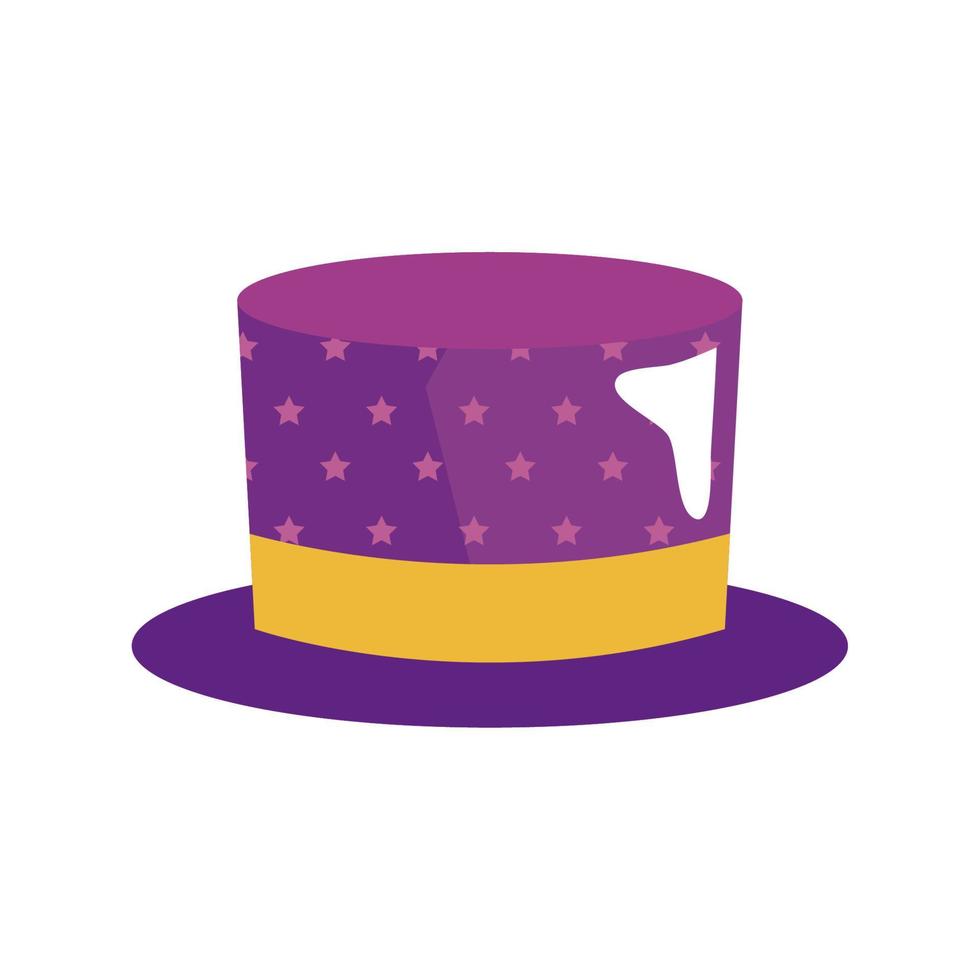 sombrero de fiesta morado vector