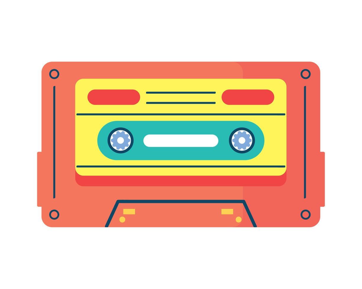 cassette nineties retro style vector