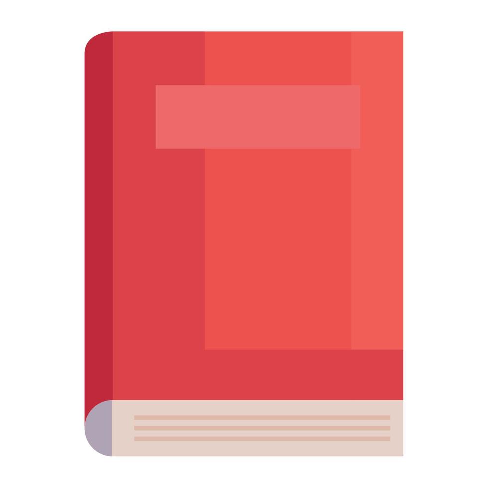 biblioteca de libros de texto rojos vector