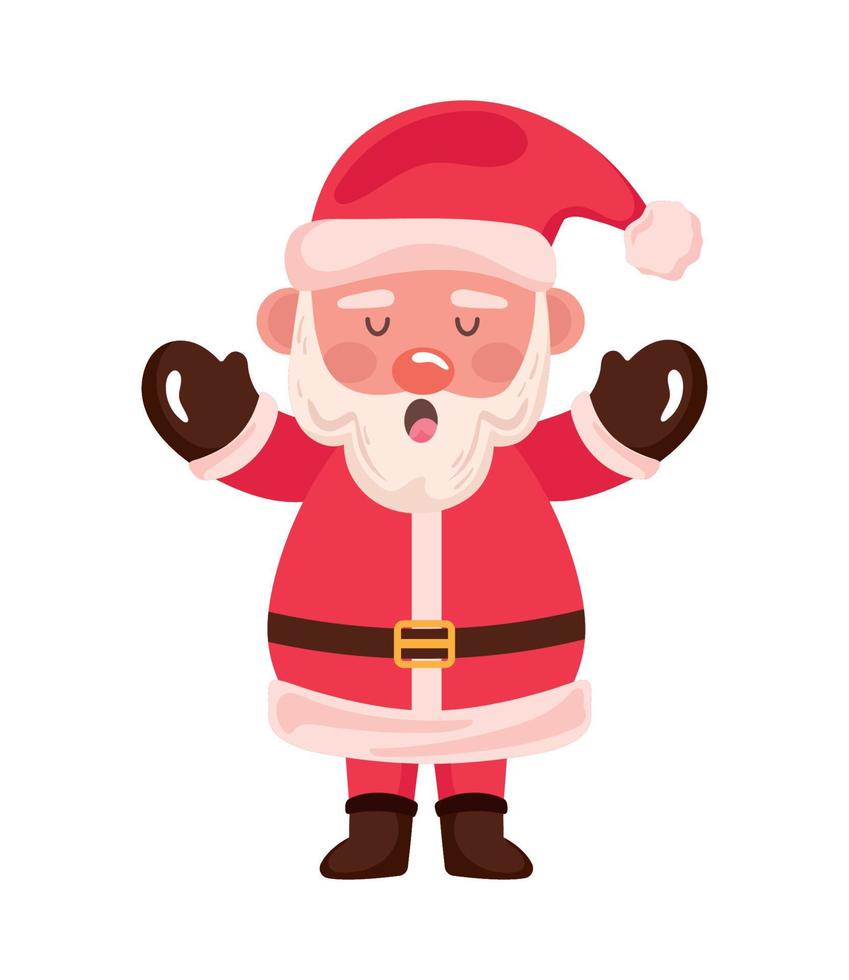 santa claus celebrating vector