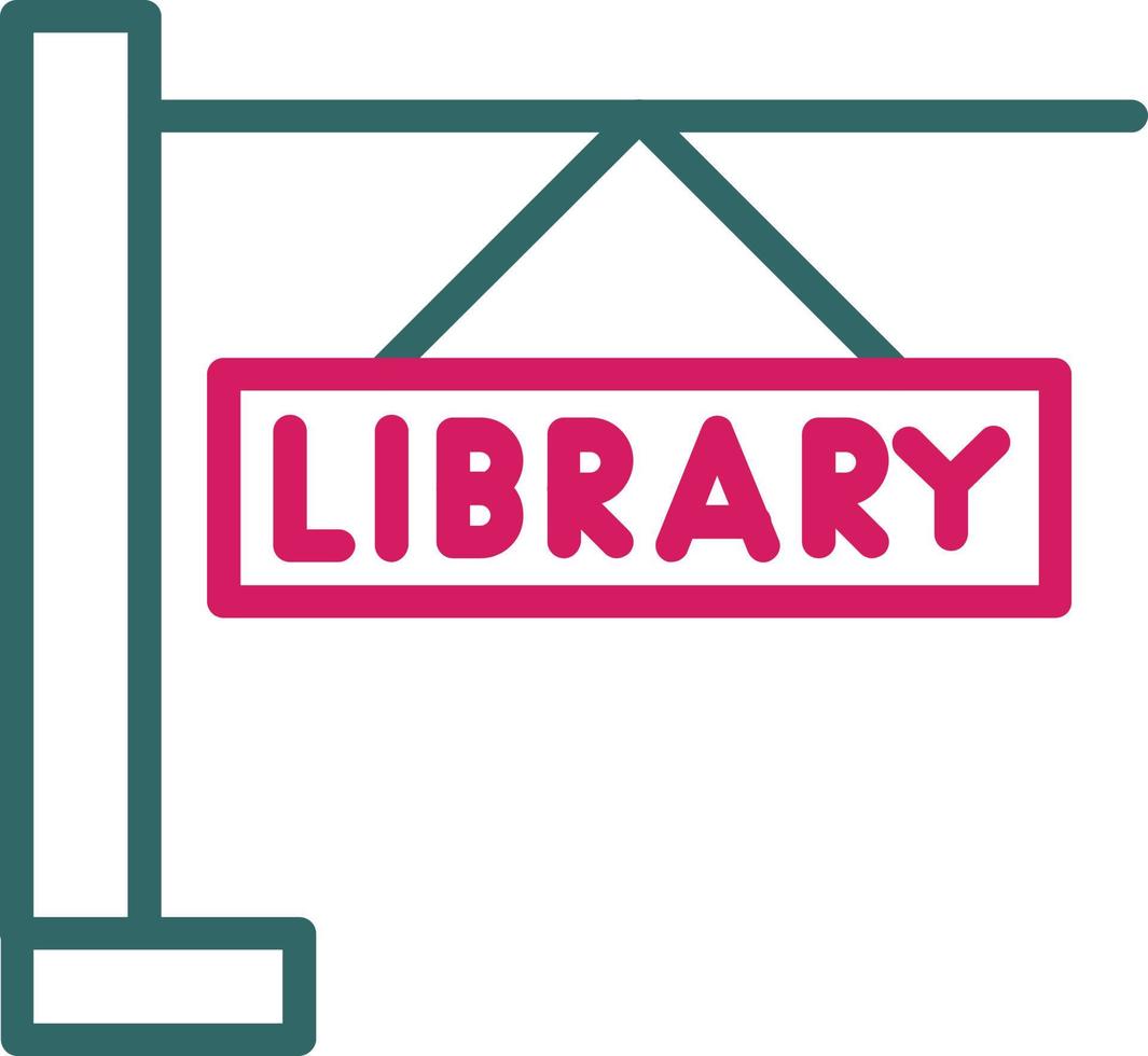 LibraryLine Two Color vector