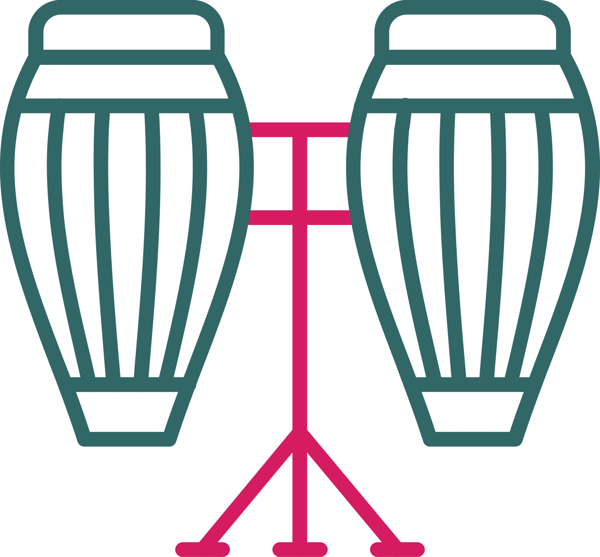 Conga Line Two Color 14482570 Vector Art at Vecteezy